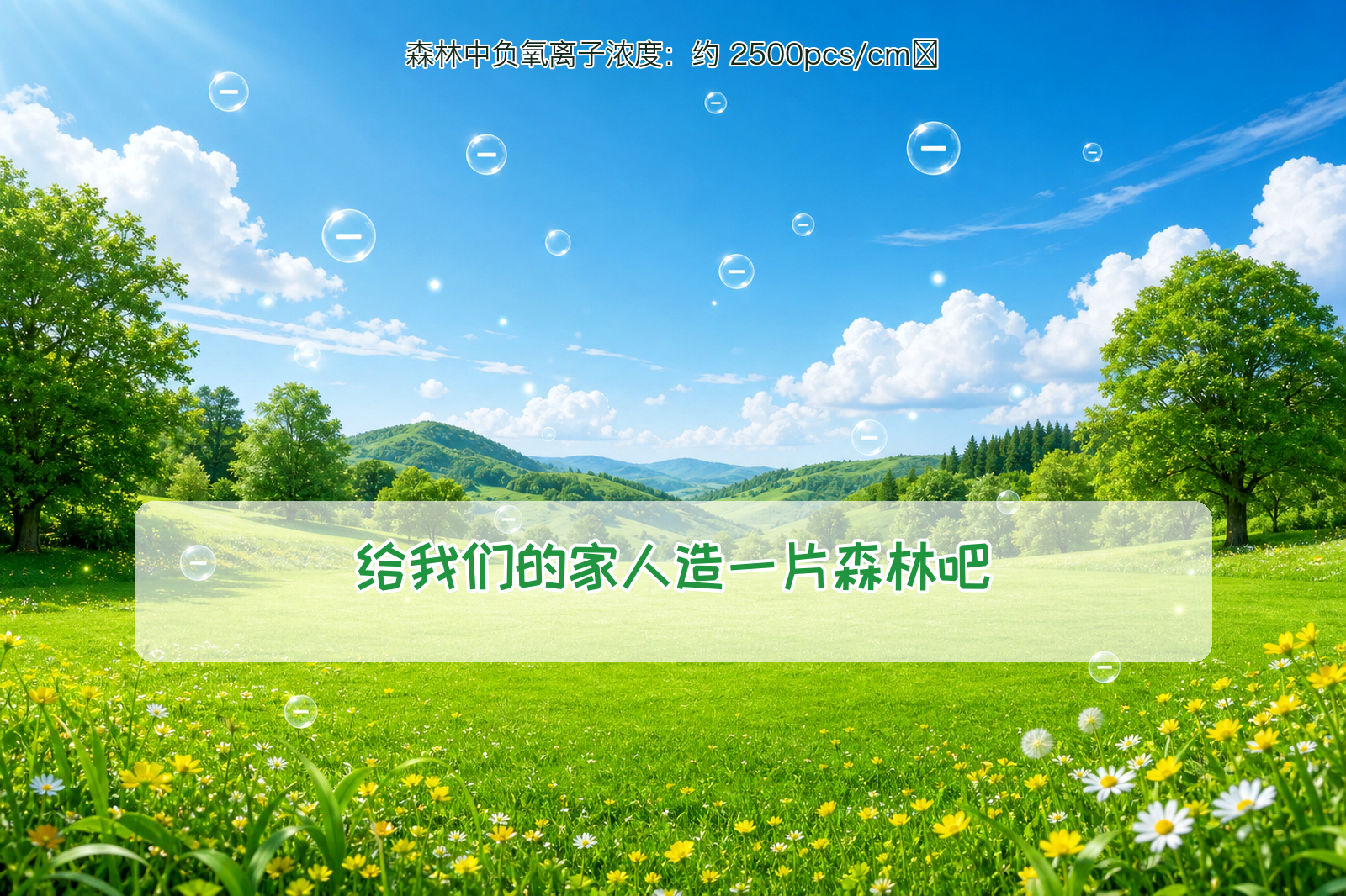 给我们的家人造一片森林吧